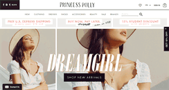 Desktop Screenshot of princesspolly.com